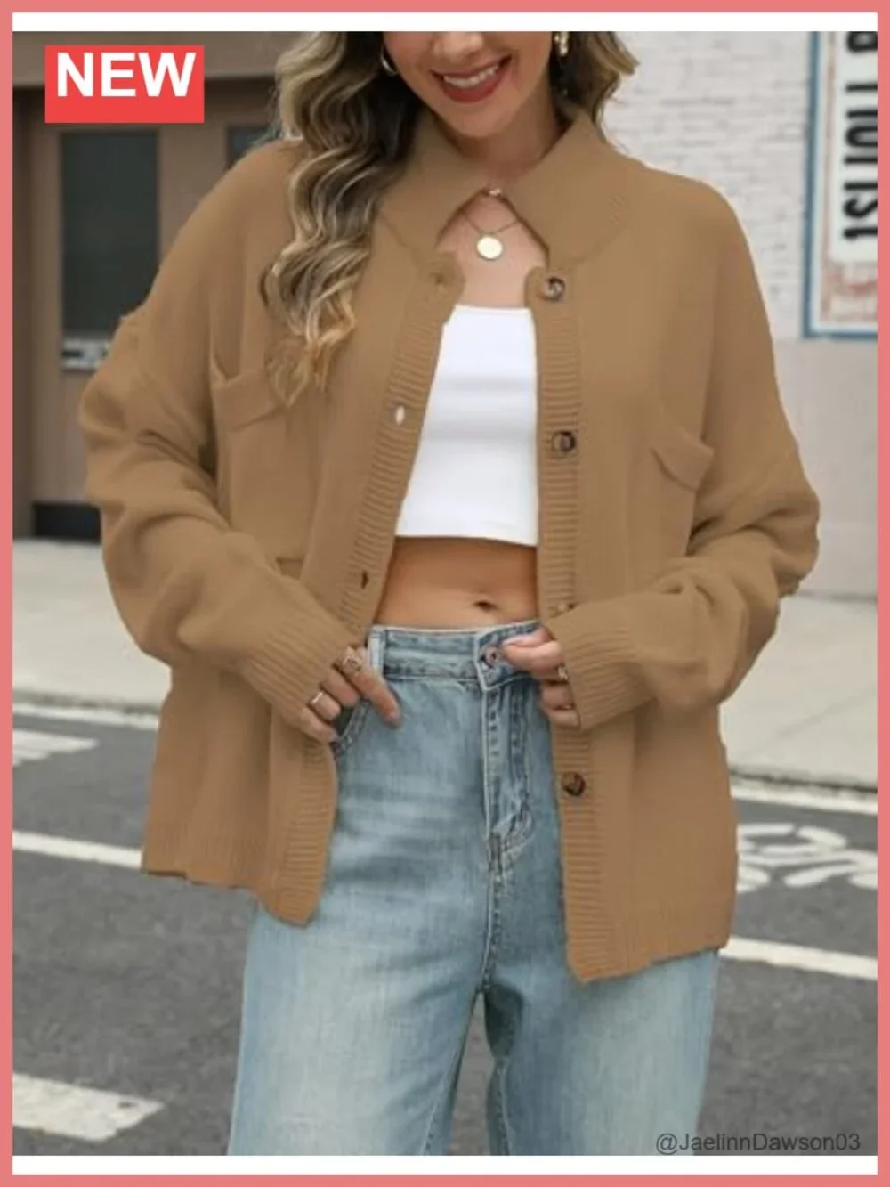 Lightweight Button Down Cardigan Long Sleeve Knit Sweater Women
